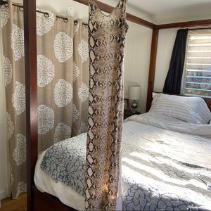 Indah Body Snakeskin Maxi Dress